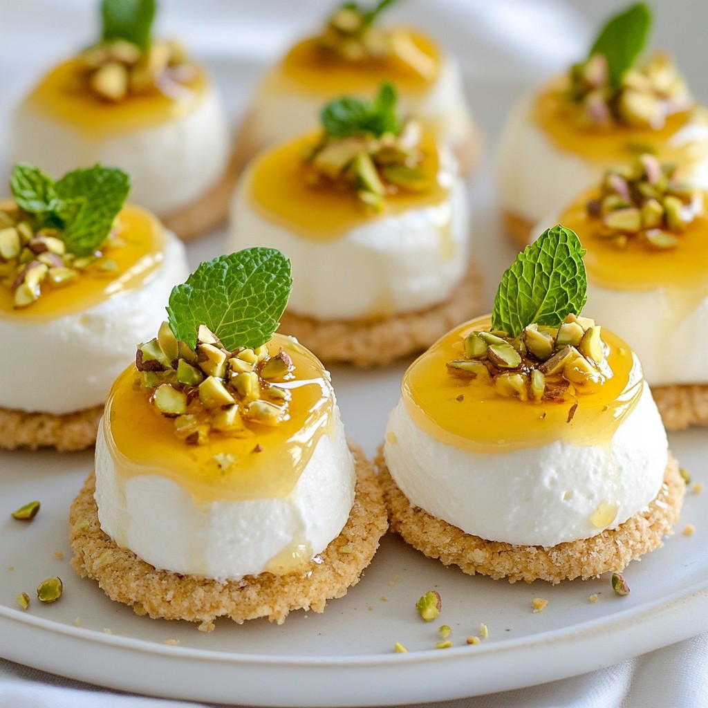 Ricotta Pistachio Honey Bites Tasty and Simple Treat