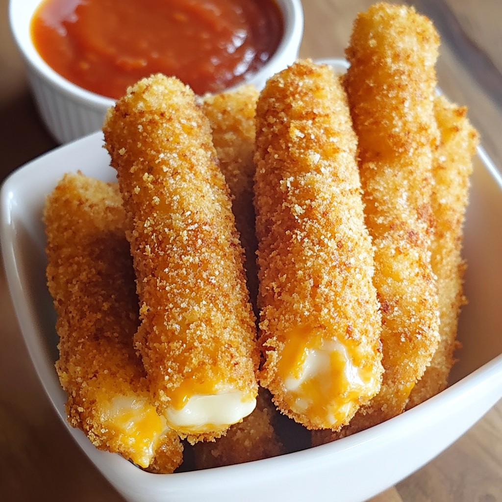 Baked Ham and Cheese Sticks Easy Crunchy Treat