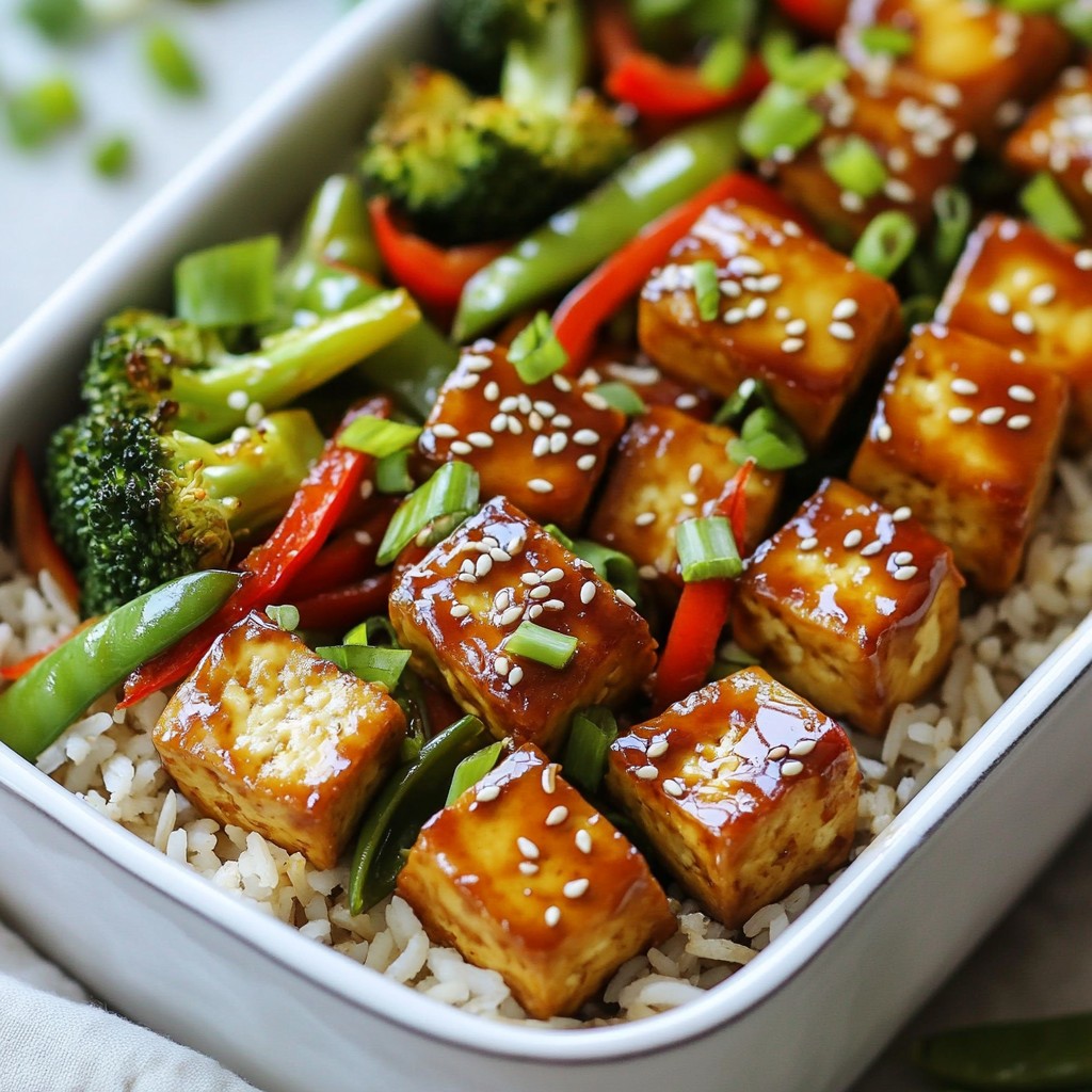 Teriyaki Tofu Meal Prep Bowls Flavorful and Healthy Dish
