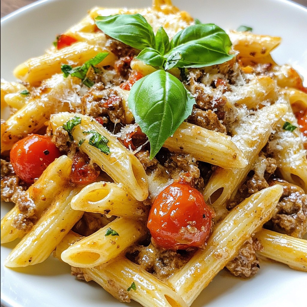 Creamy Beef Pasta Easy and Tasty Dinner Idea