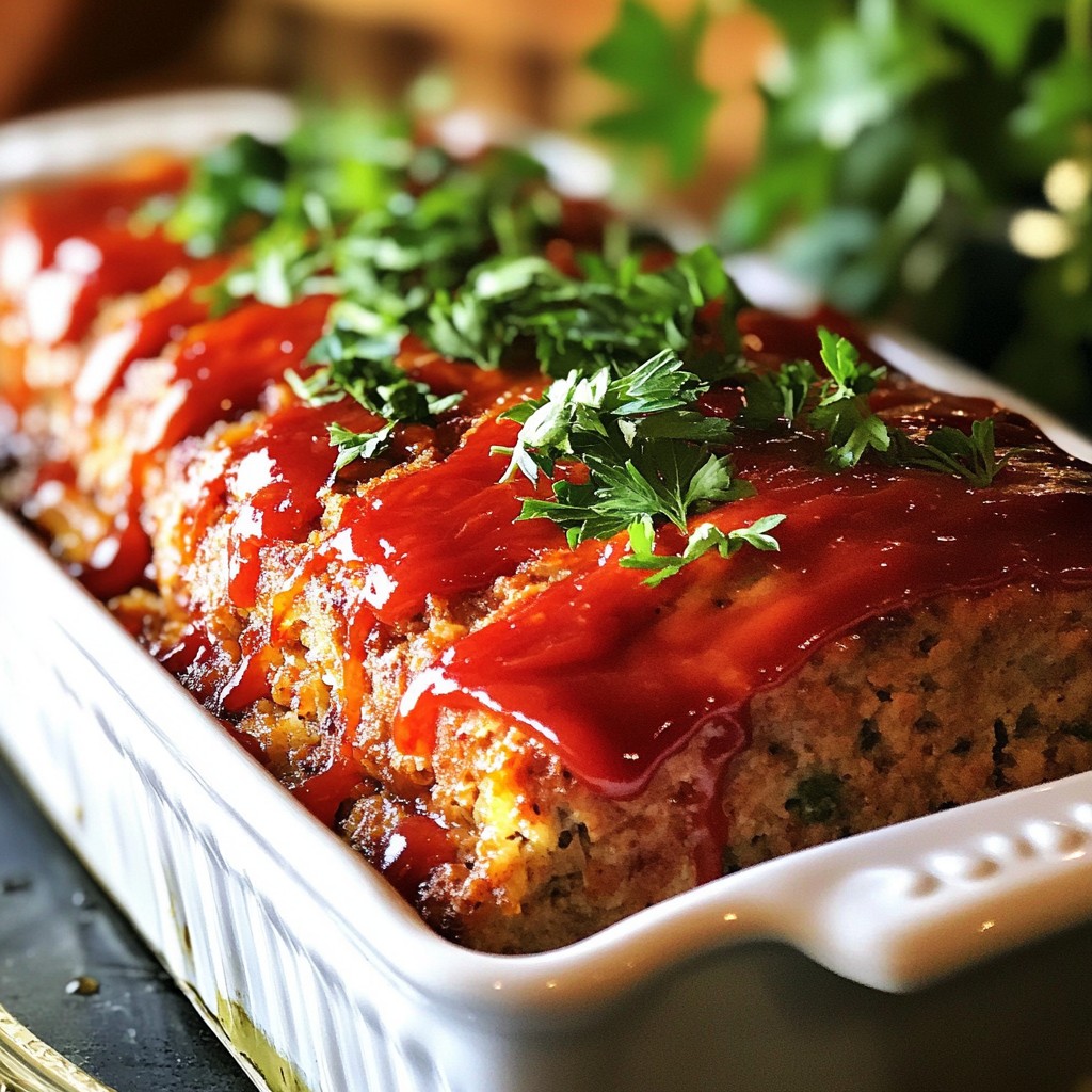 Garlic Parmesan Meatloaf Simple and Flavorful Dish