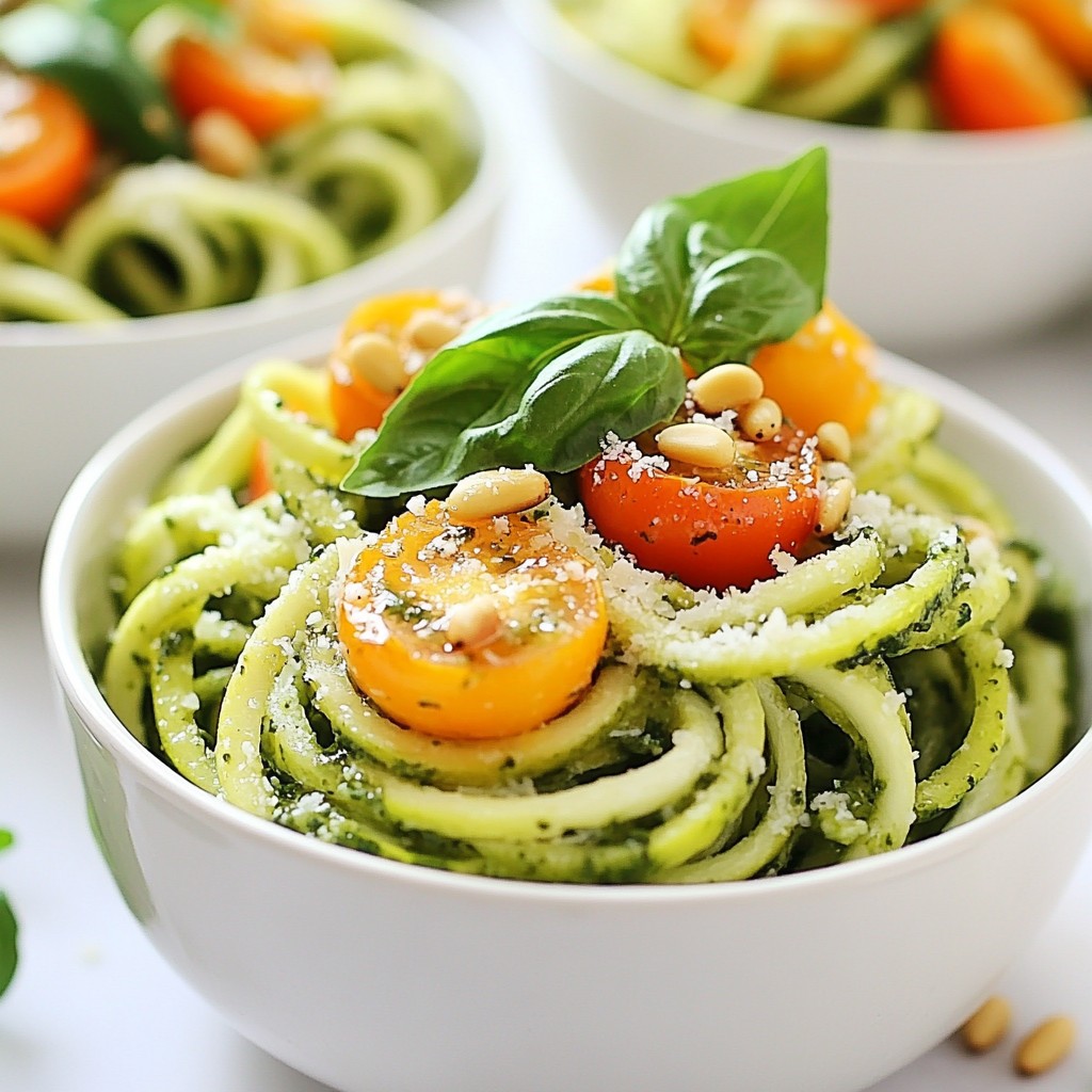 Speedy Zucchini Noodles with Pesto Delight