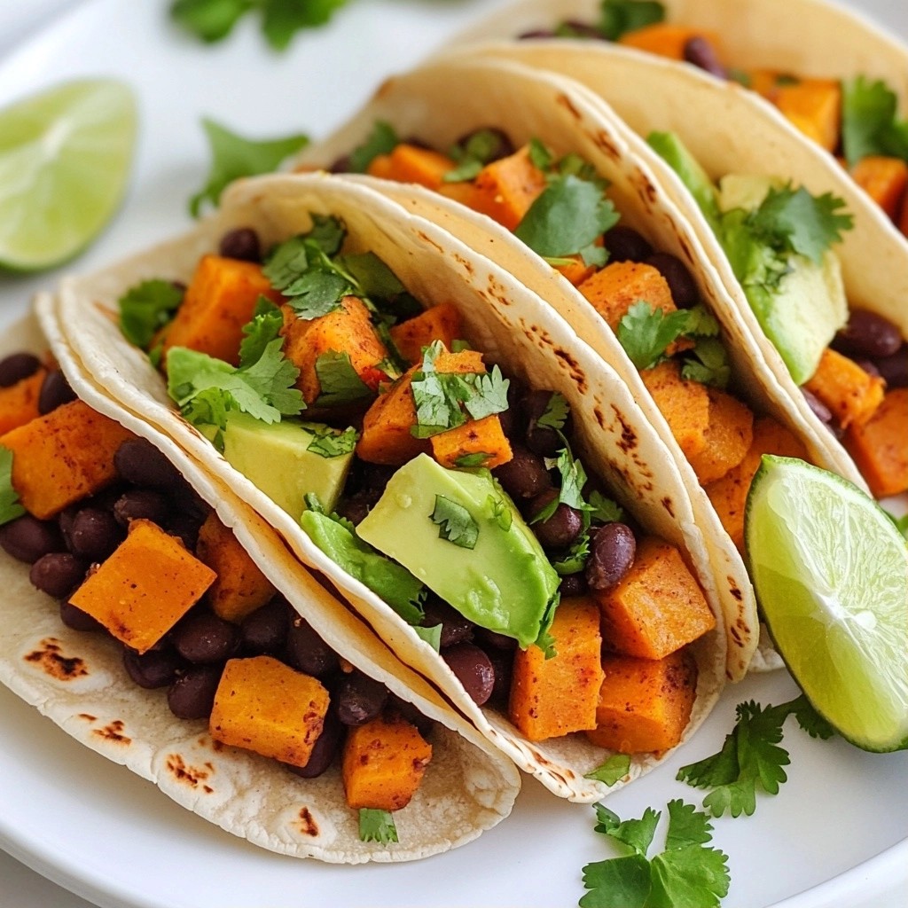 5-Ingredient Sweet Potato Black Bean Tacos Delight