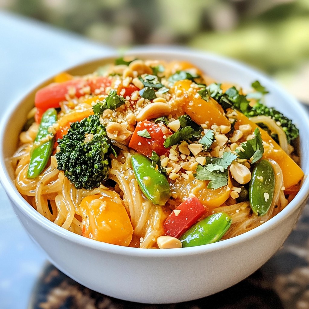 Thai Peanut Noodle Stir Fry Flavorful and Easy Meal