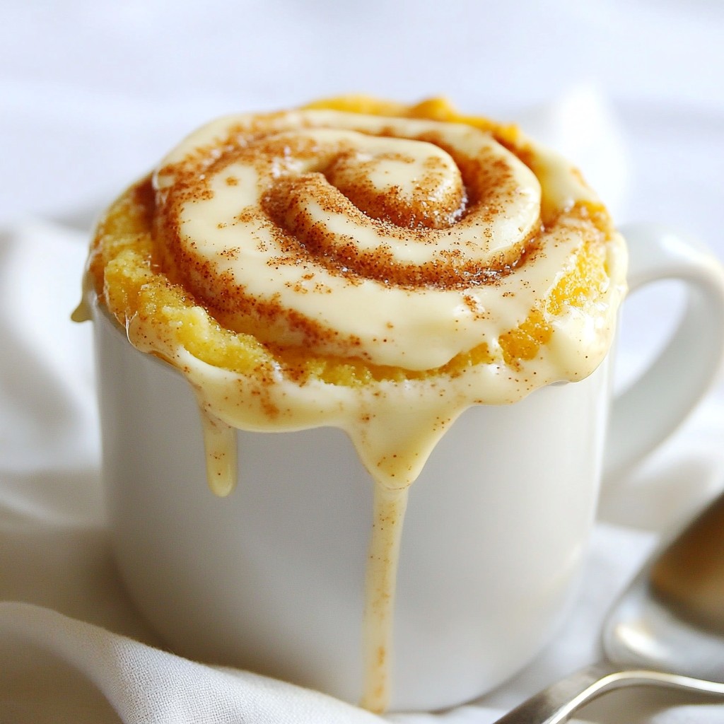 Cinnamon Roll Mug Cake Easy and Quick Treat