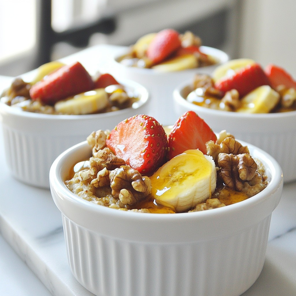 Baked Protein Pancake Bowls Packed with Flavor