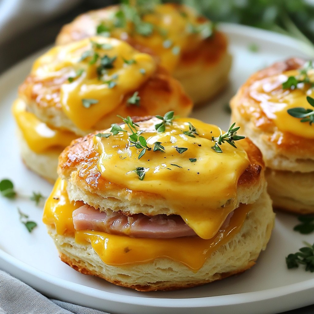 Ham and Cheese Biscuit Sliders Tasty and Easy Recipe