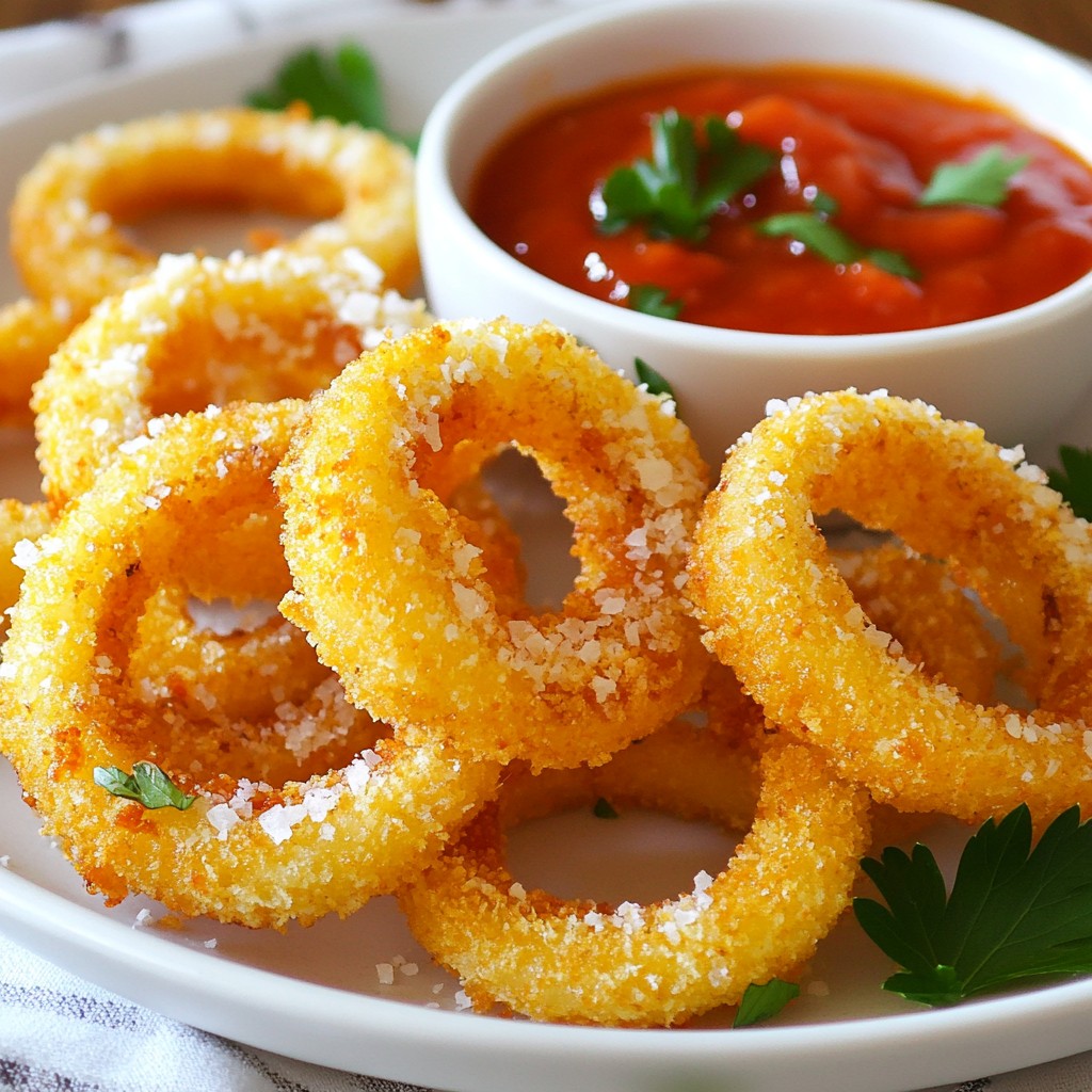 Crispy Parmesan Onion Ring Chips Delightful Snack Idea
