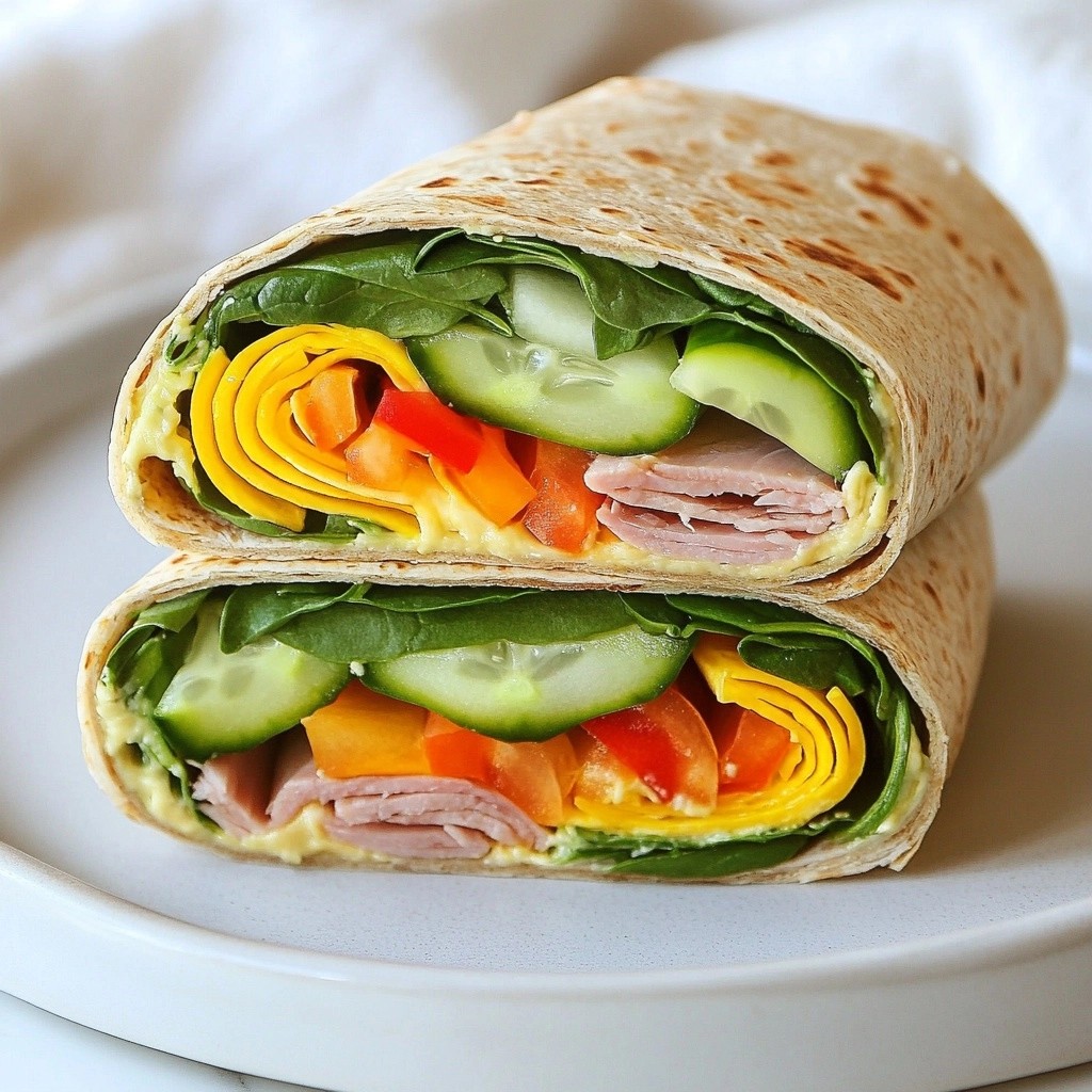 Quick Turkey Ham Spinach Wraps for Easy Meals