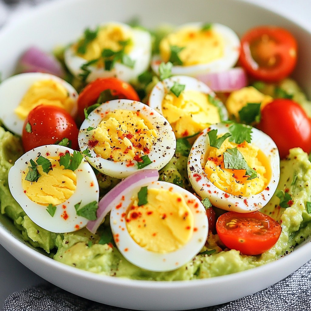 Workout Egg and Avocado Salad Easy and Nutritious Meal