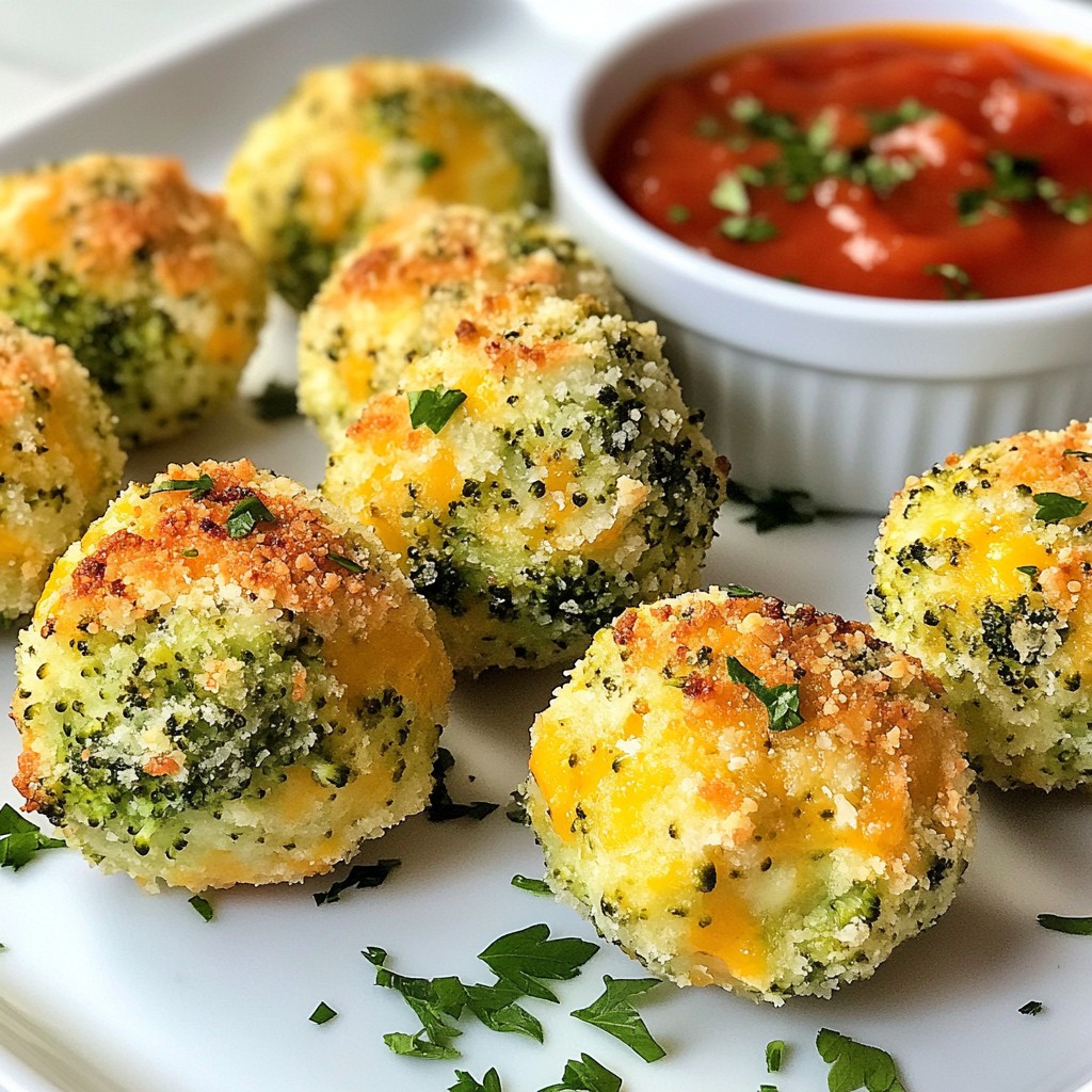 Baked Broccoli Cheese Balls Easy and Flavorful Snack