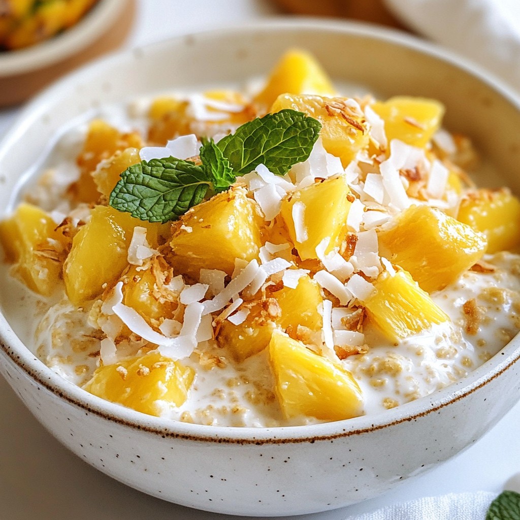 Coconut Cream Oats Easy and Flavorful Breakfast Dish