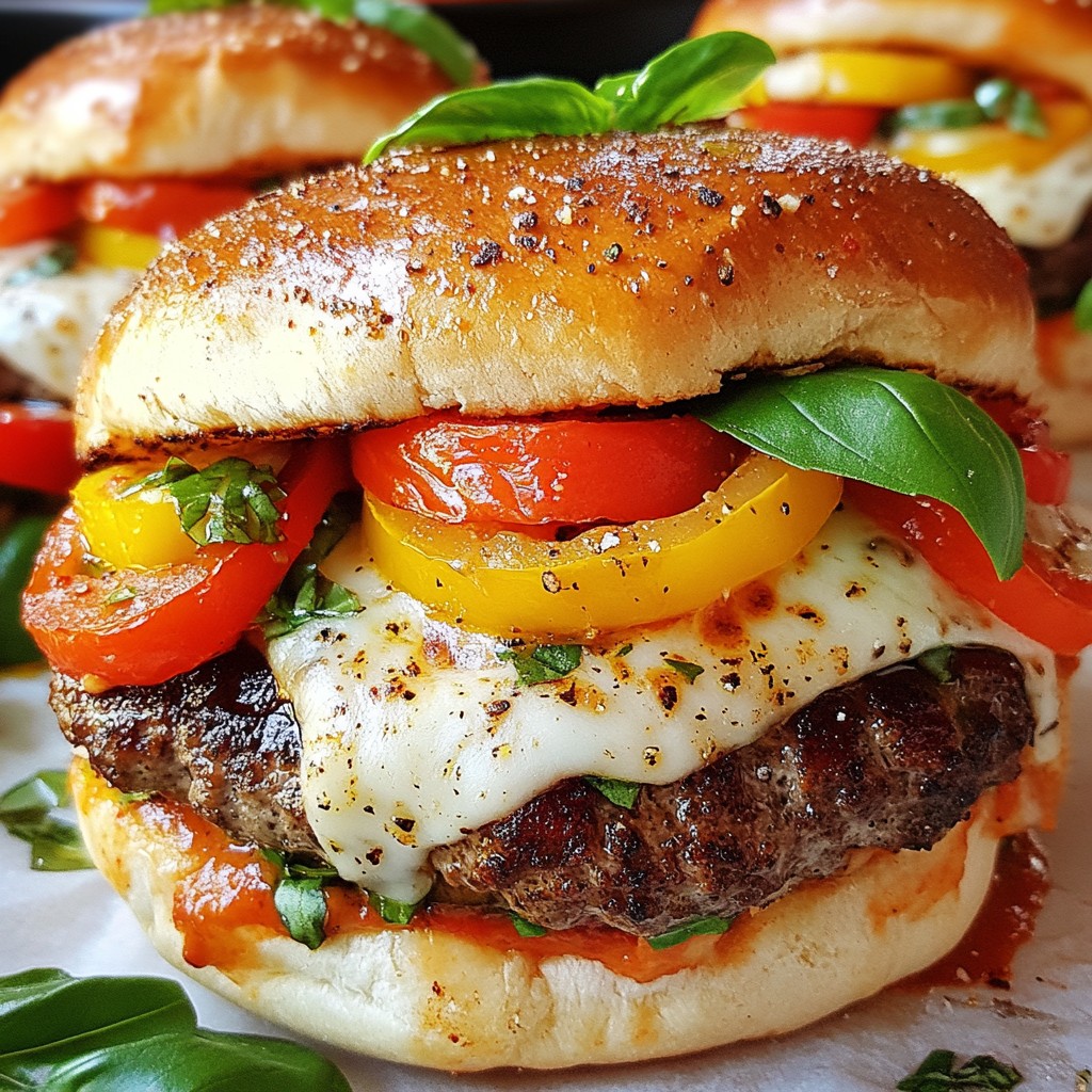 Pizza Burgers Delightful Twist on Classic Flavor