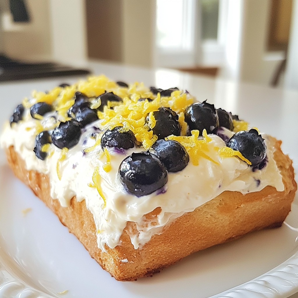 Blueberry Lemon Cream Cheese Sourdough Bread Delight