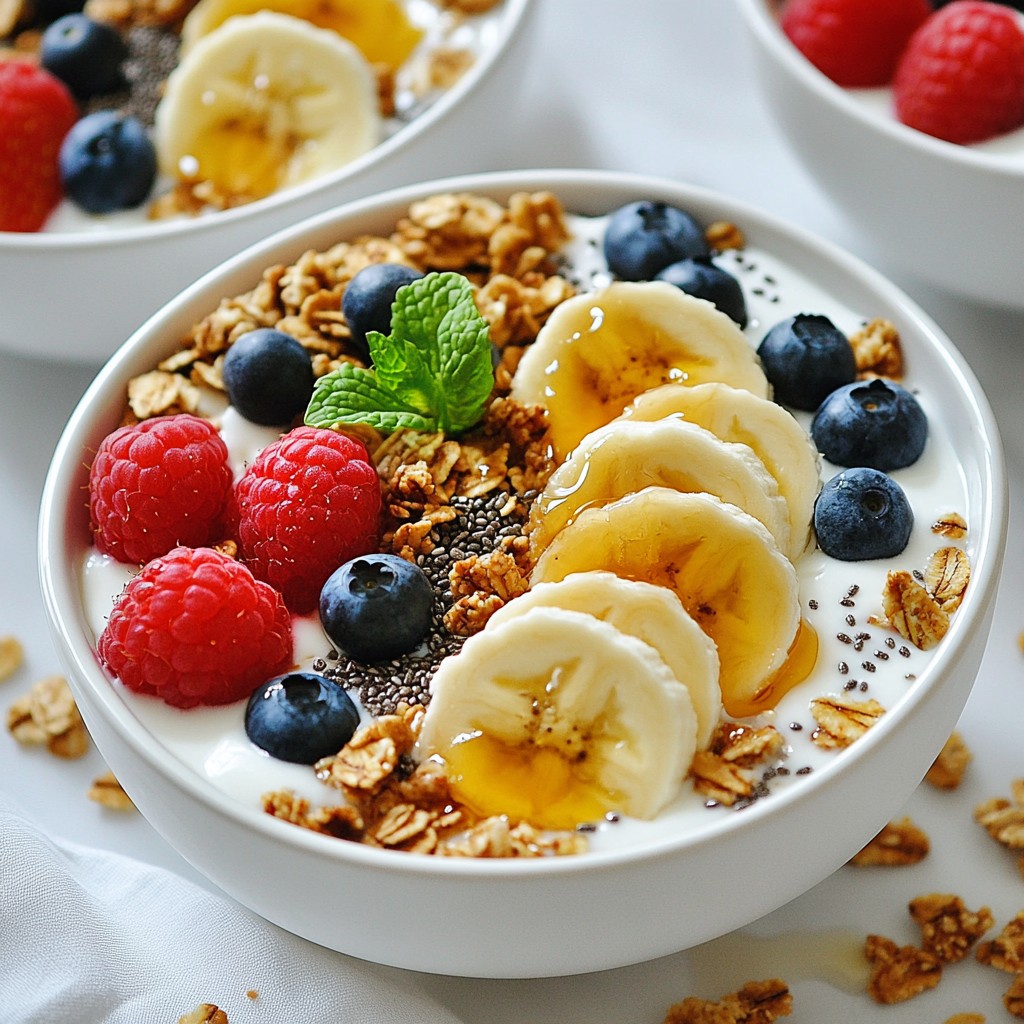 Yogurt Granola Breakfast Bowls for a Healthy Start