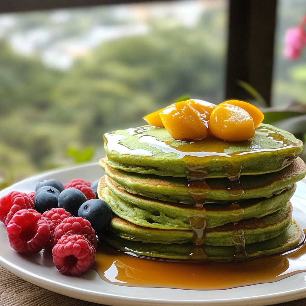 Green Matcha Pancakes Nutritious and Flavorful Delight
