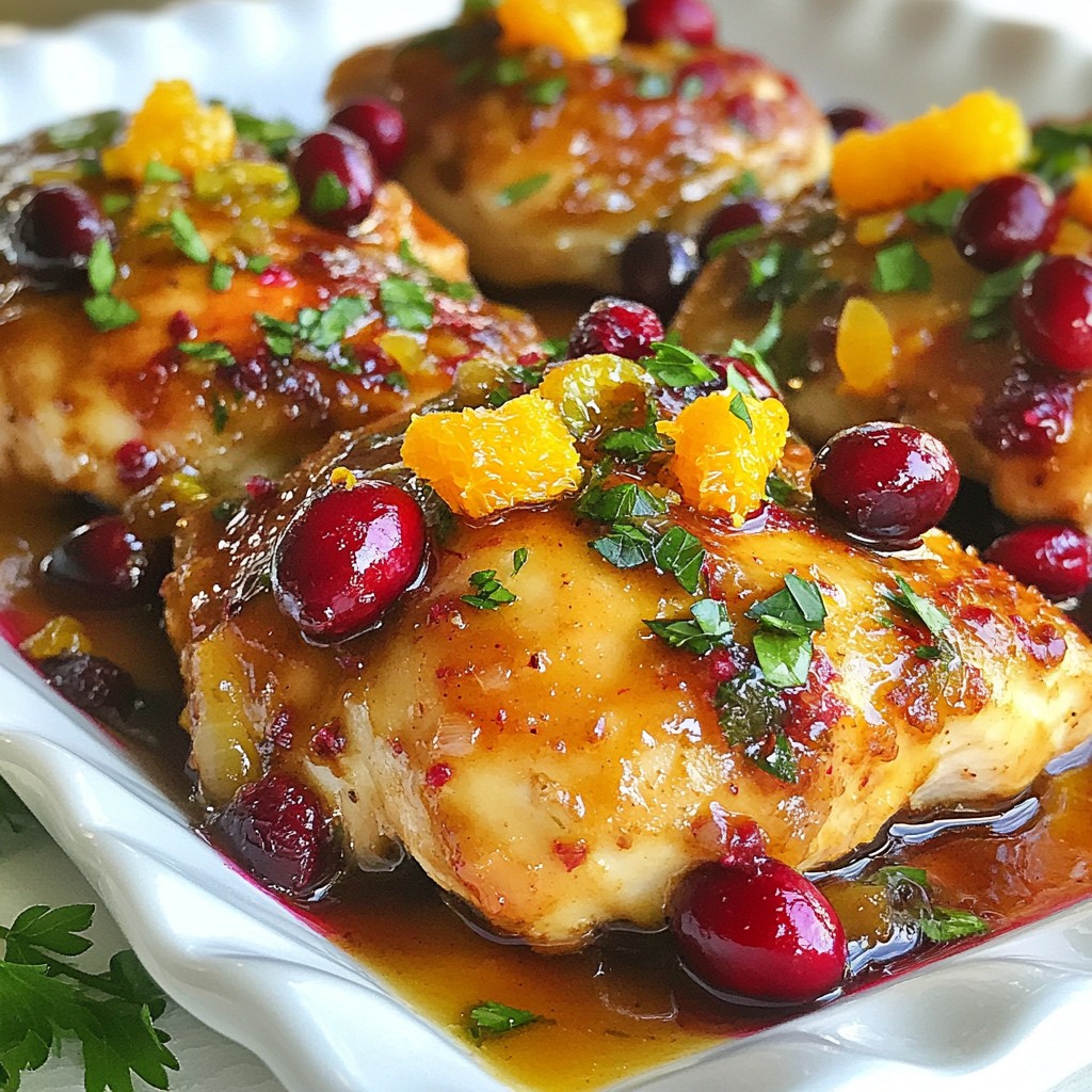 Cranberry Orange Skillet Chicken Flavorful Weeknight Meal