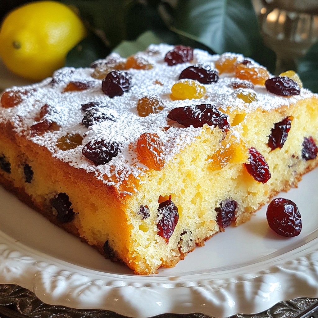 Rich & Fruity Pound Cake Delightful and Easy Recipe