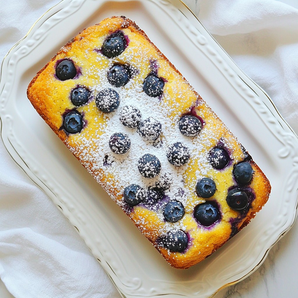Blueberry Lemon Cream Cheese Breakfast Bread Delight