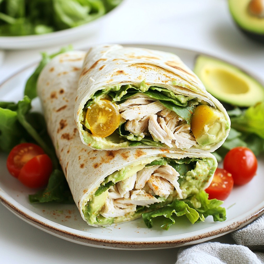 Quick Chicken Avocado Wraps Easy and Delicious Meal