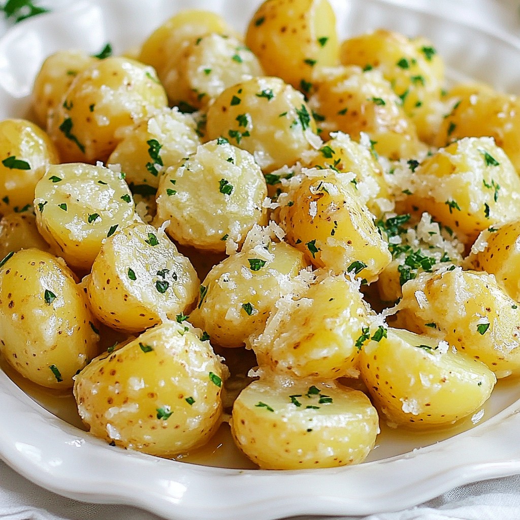 Creamy Garlic Baby Potatoes Delightful Side Dish