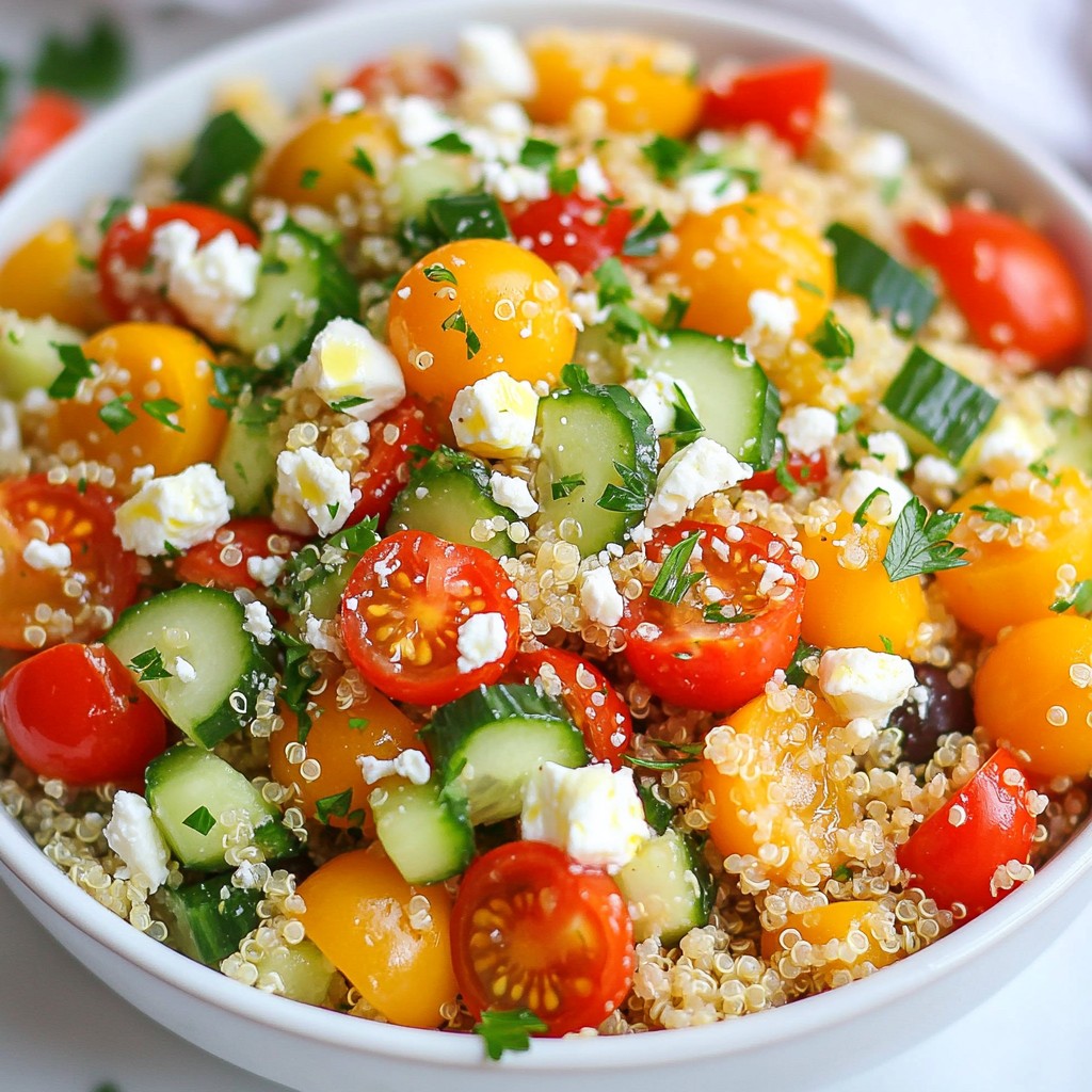 Quick Mediterranean Quinoa Salad with Feta Delight