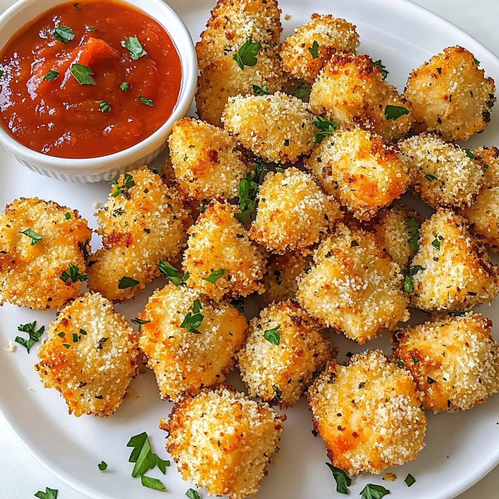 Air Fryer Garlic Parmesan Chicken Bites Delightful Snack