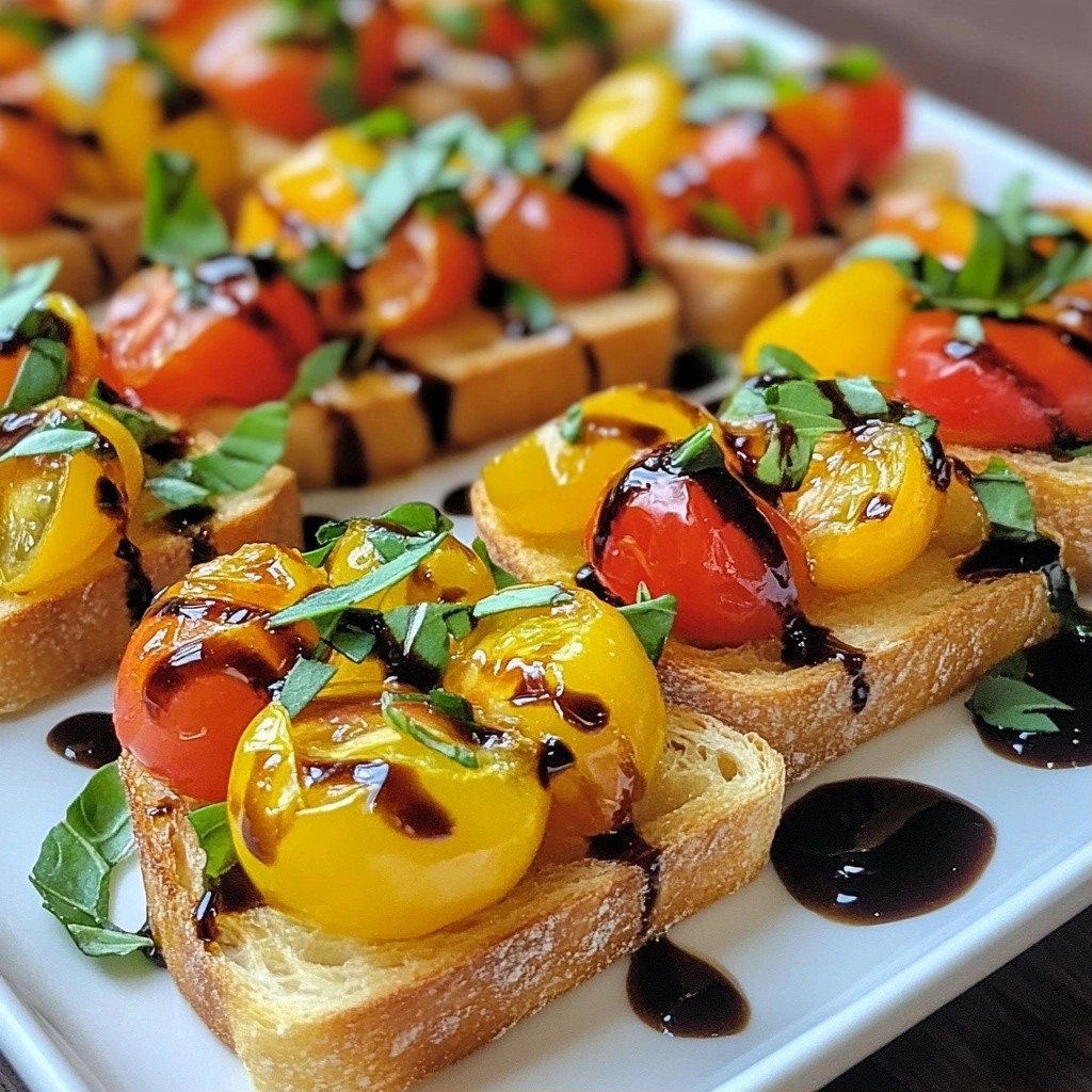 5-Ingredient Quick Basil Tomato Bruschetta Delight