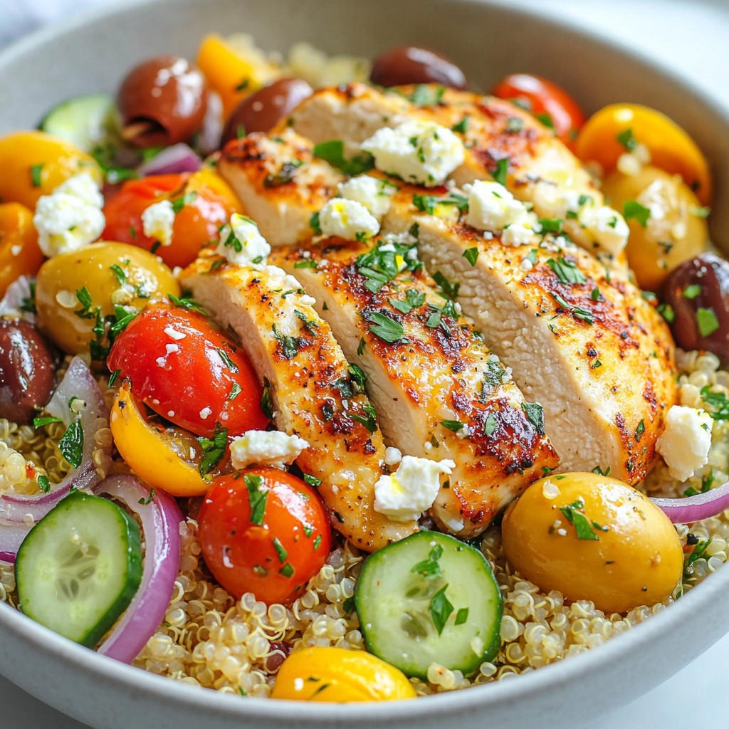 Mediterranean Chicken Bowl Flavorful and Healthy Dish
