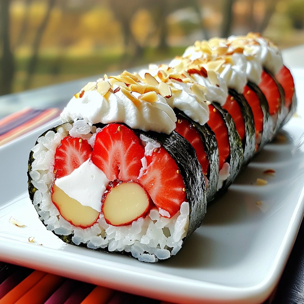 Strawberry Shortcake Sushi Easy and Fun Recipe