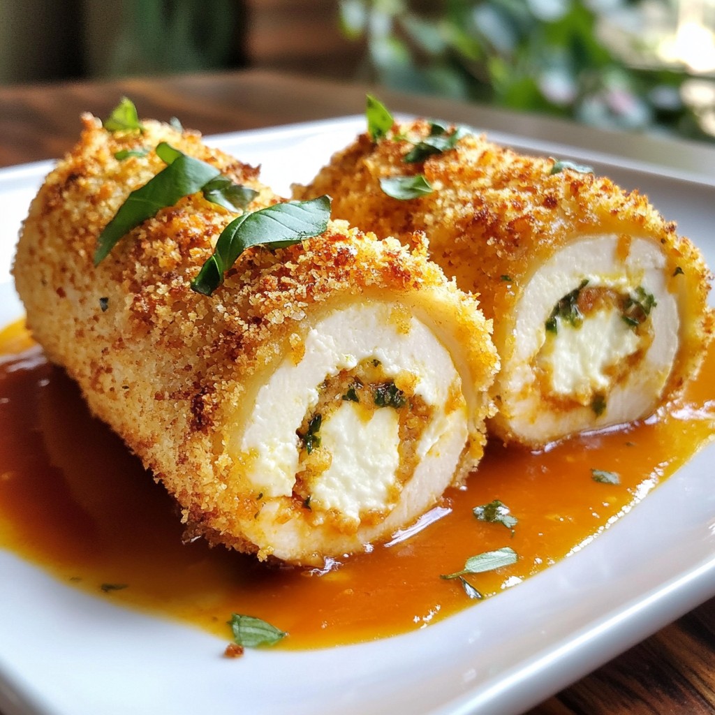 Herbed Ricotta Stuffed Chicken Rolls Flavorful Delight