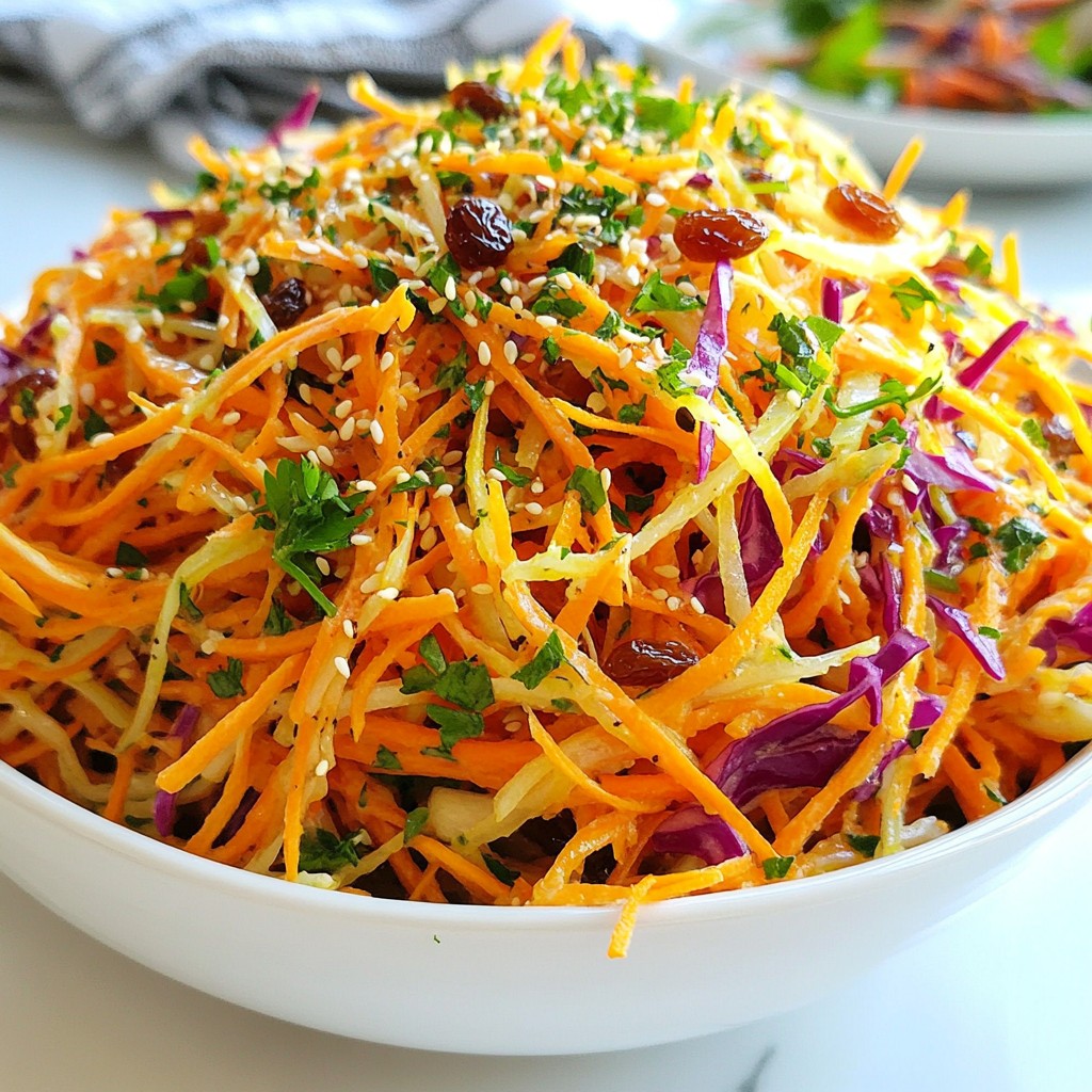 TikTok Viral Carrot Salad Fresh and Flavorful Dish