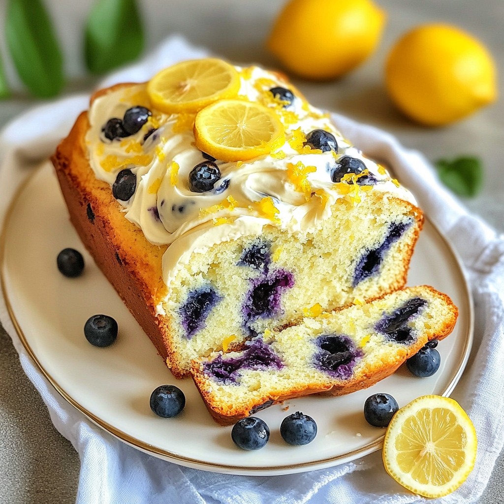 Blueberry Lemon Cream Cheese Bread Savory Delight