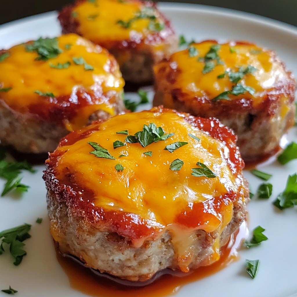 Cheddar Stuffed Meatloaf Bites Savory and Easy Recipe