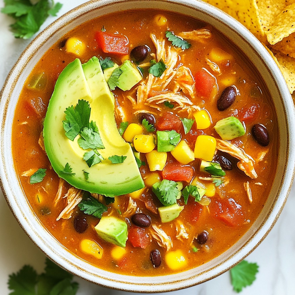Instant Pot Chicken Tortilla Soup Flavorful Delight
