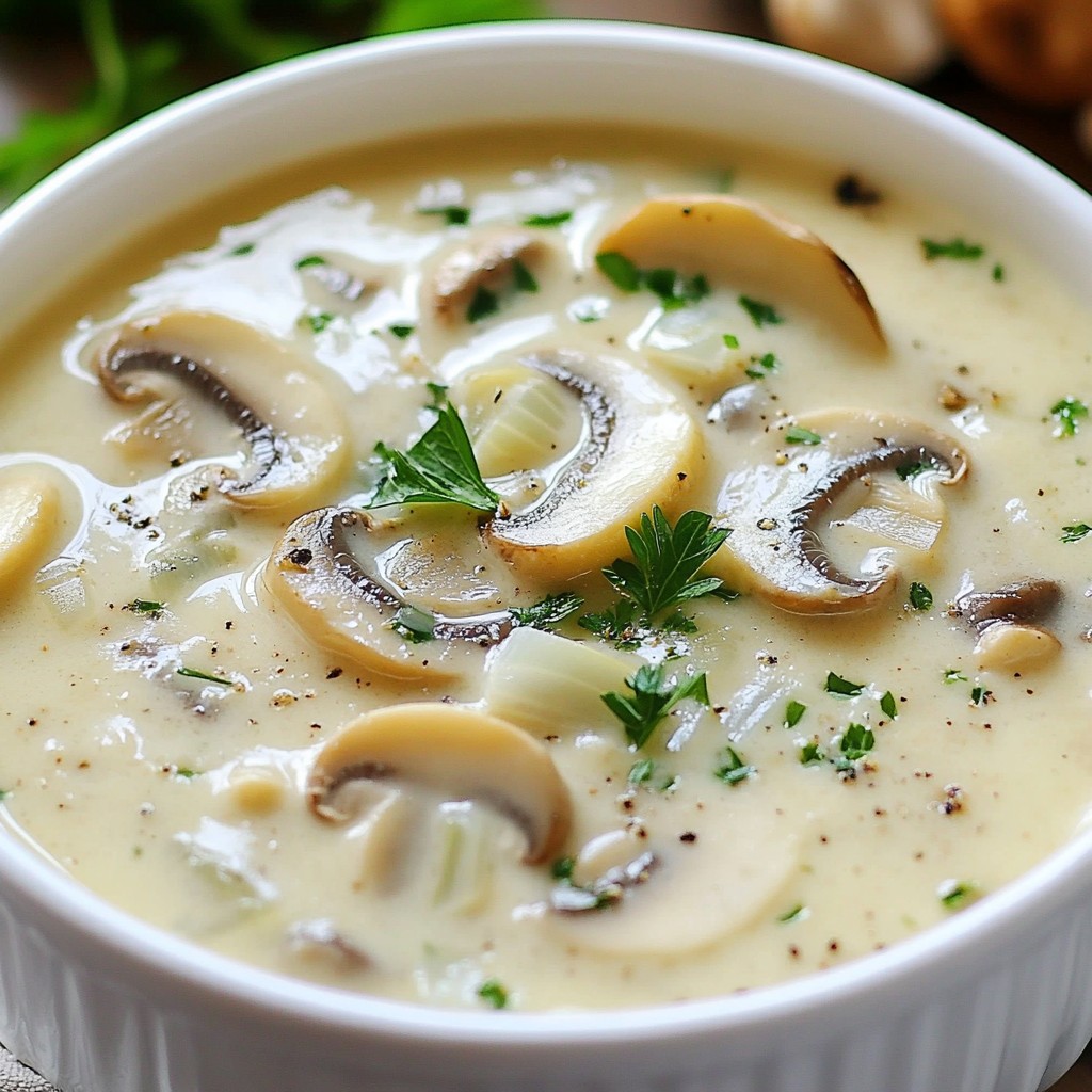 Creamy Mushroom Soup Rich and Flavorful Recipe