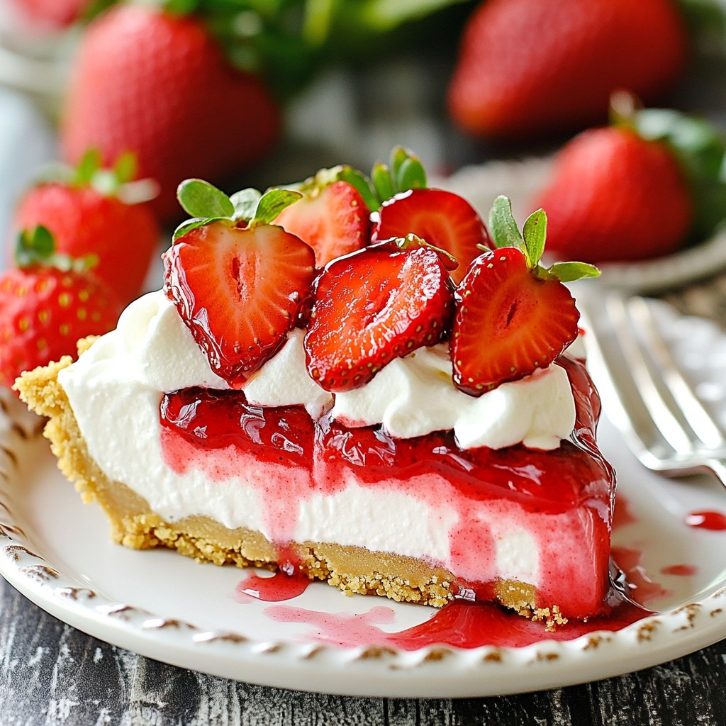 Strawberry Cheesecake Icebox Pie Delightful Summer Treat
