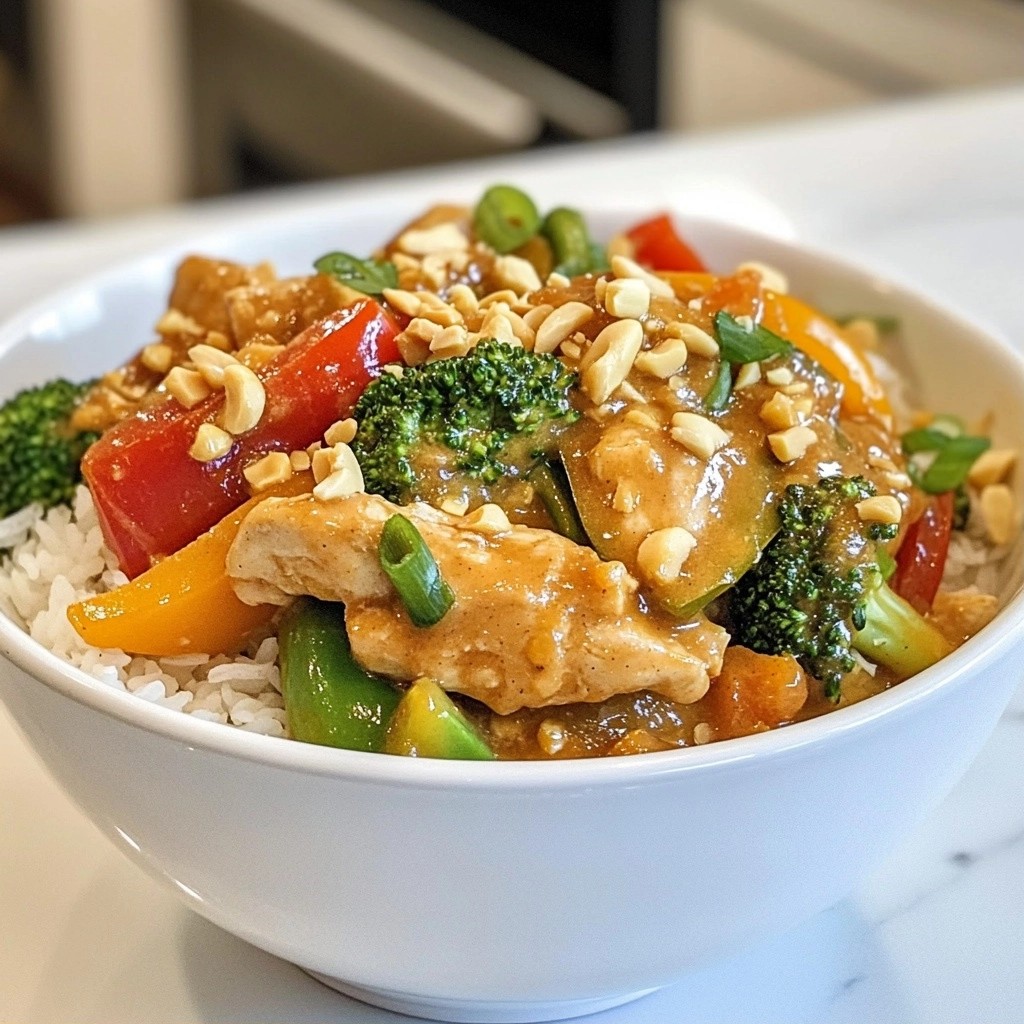 Zesty 15-Minute Peanut Chicken Stir-Fry Delight