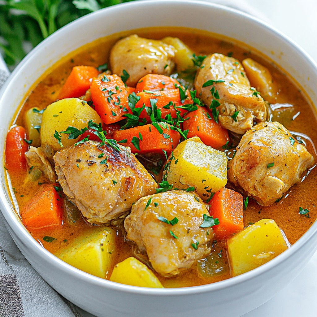 Slow Cooker Chicken Stew Hearty Homemade Delight