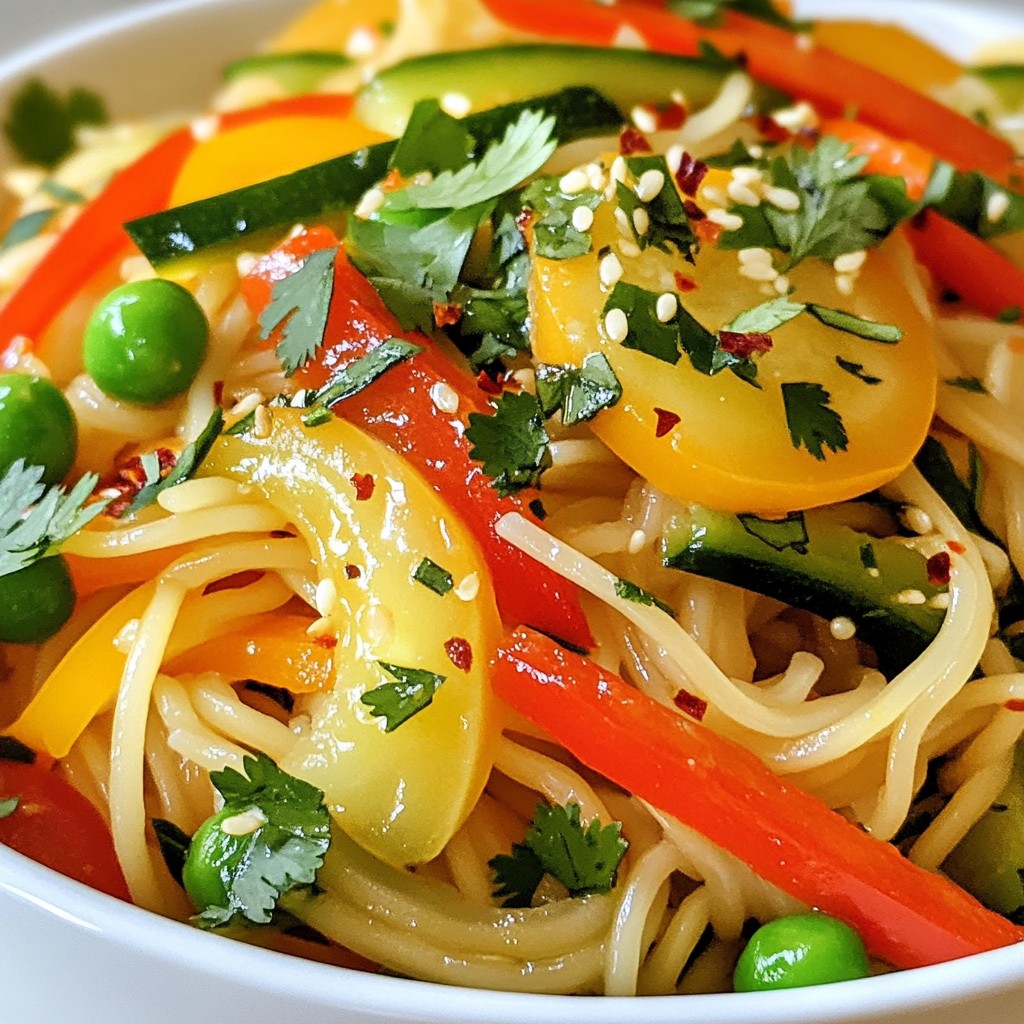 Zesty 15-Minute Veggie Stir-Fry Noodles Delight