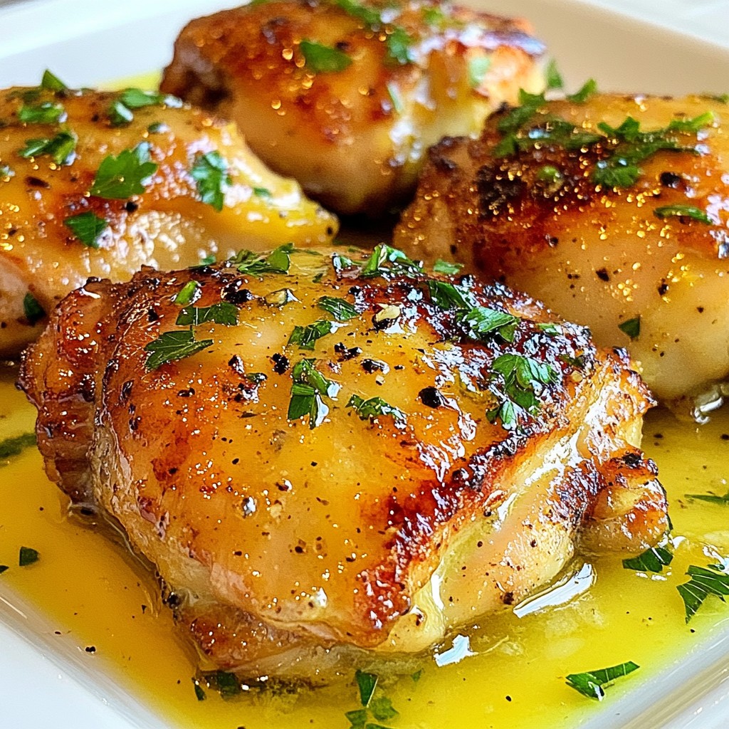 Zesty 15-Minute Lemon Garlic Chicken Thighs Recipe