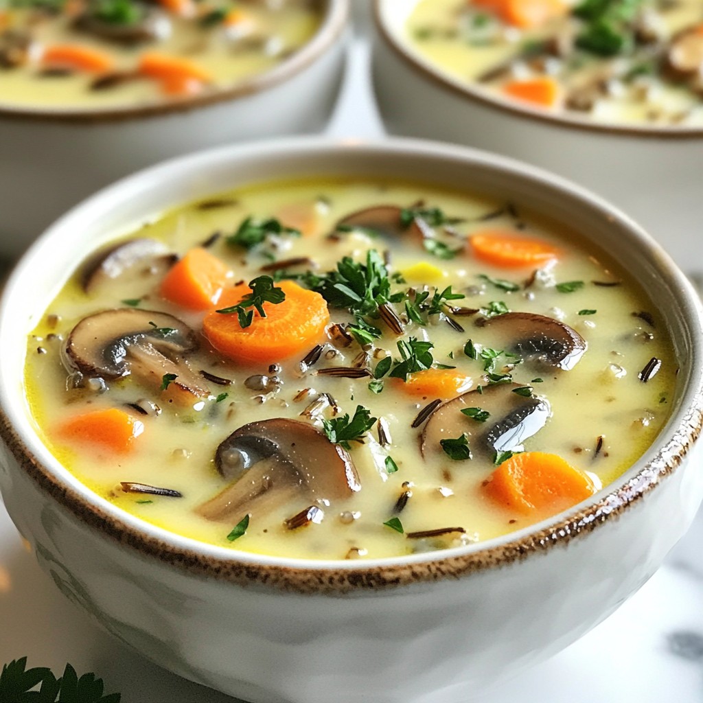 Wild Rice Mushroom Soup Hearty and Flavorful Delight