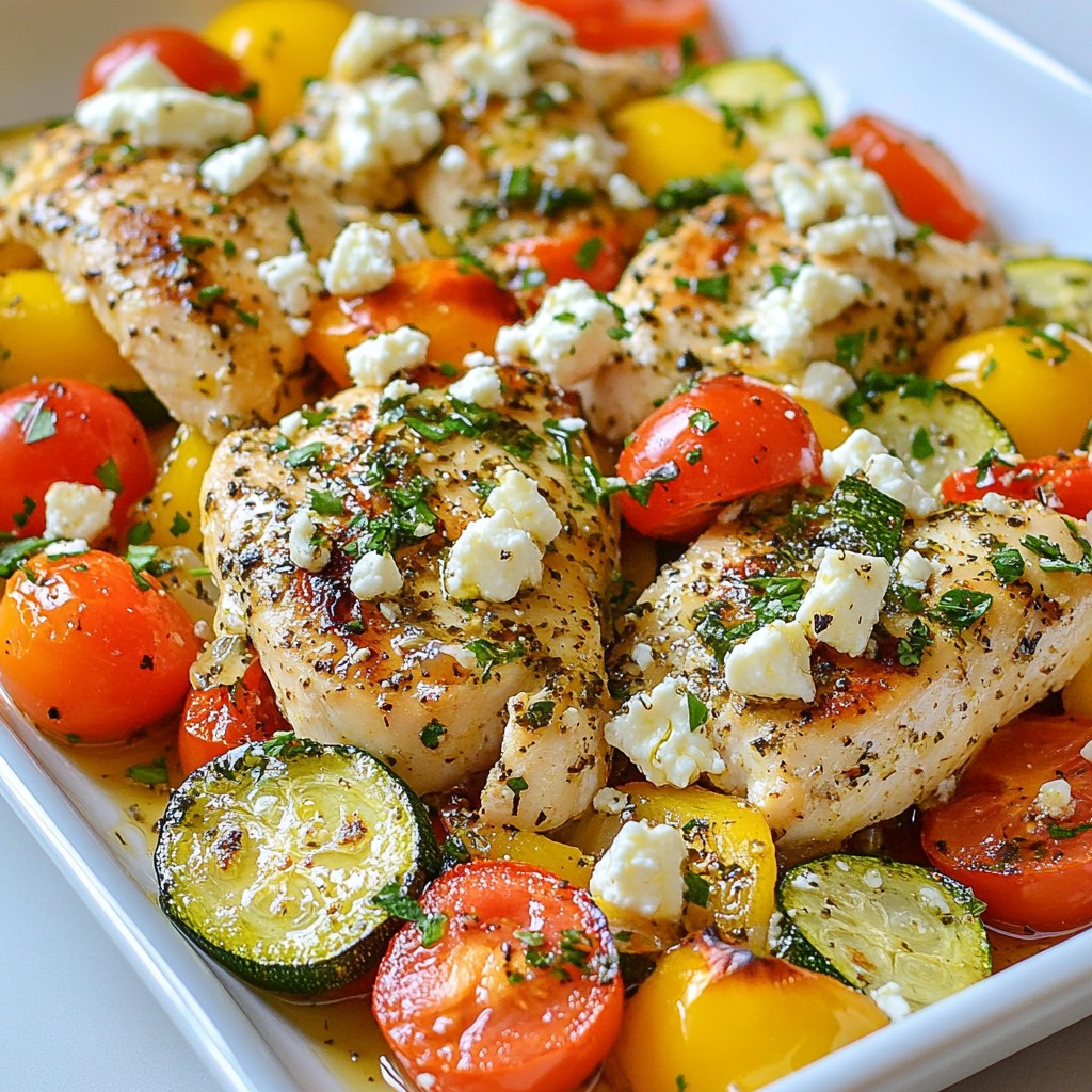 Mediterranean Chicken Zucchini Bake Flavorful Delight