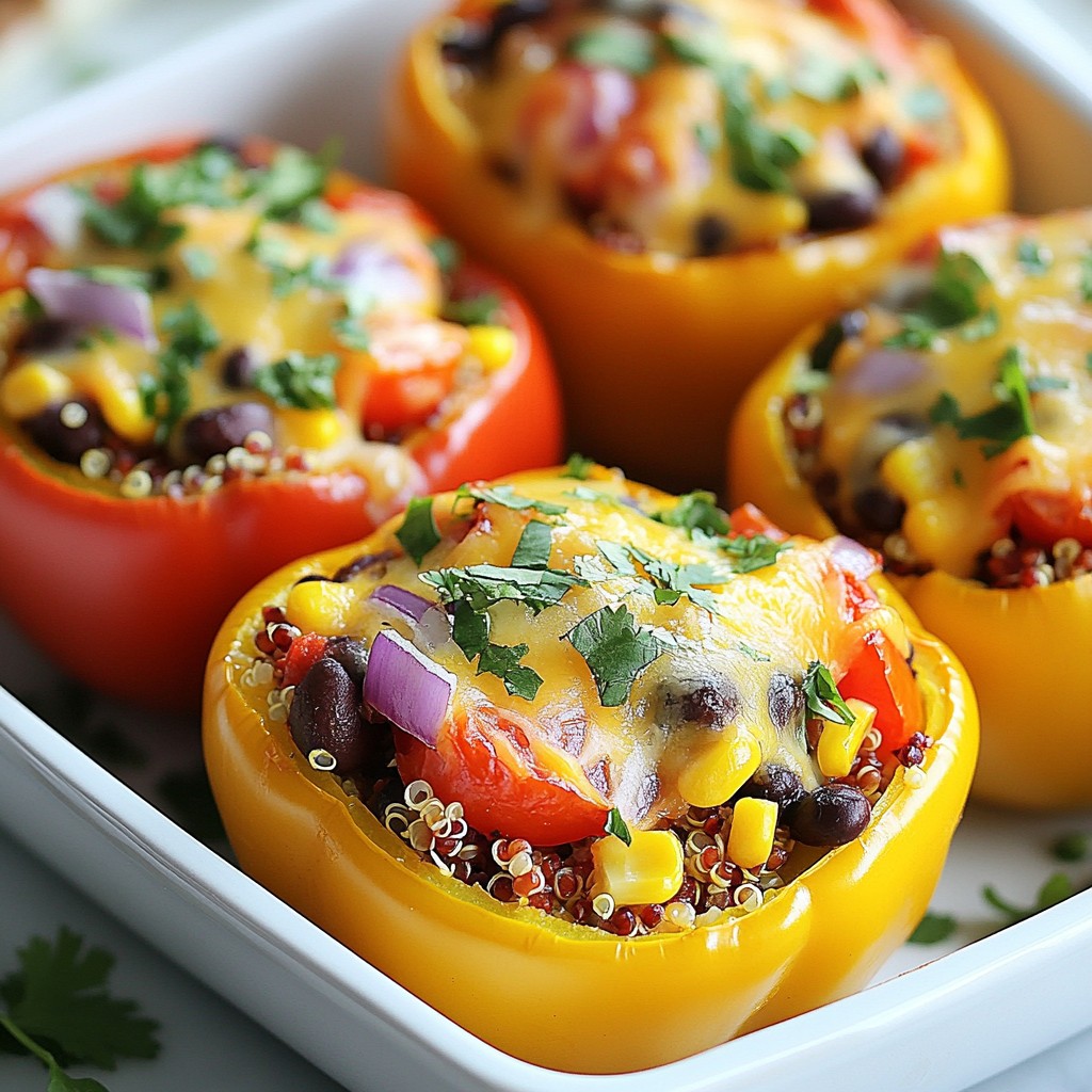 Vegetarian Stuffed Bell Peppers Flavorful and Easy Recipe