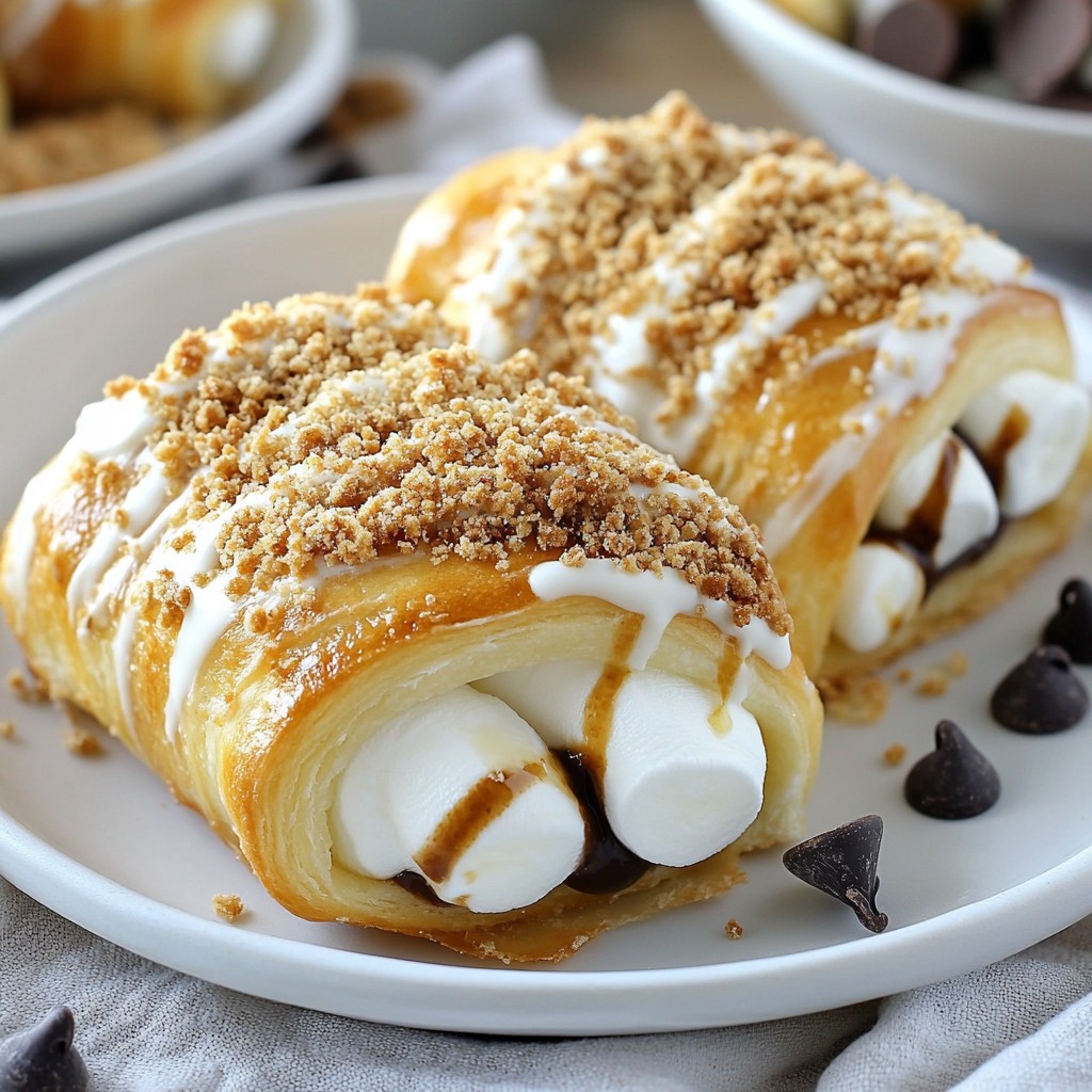 Smores Crescent Rolls Easy and Fun Dessert Recipe