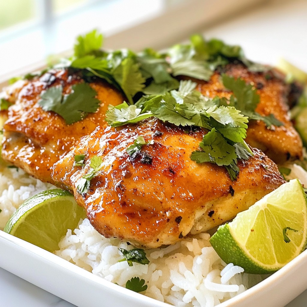 Spicy Maple Chicken with Coconut Rice Irresistible Meal