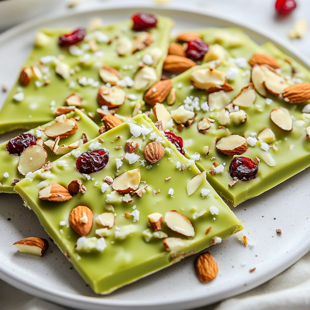 Matcha White Chocolate Bark Irresistible Treat Recipe