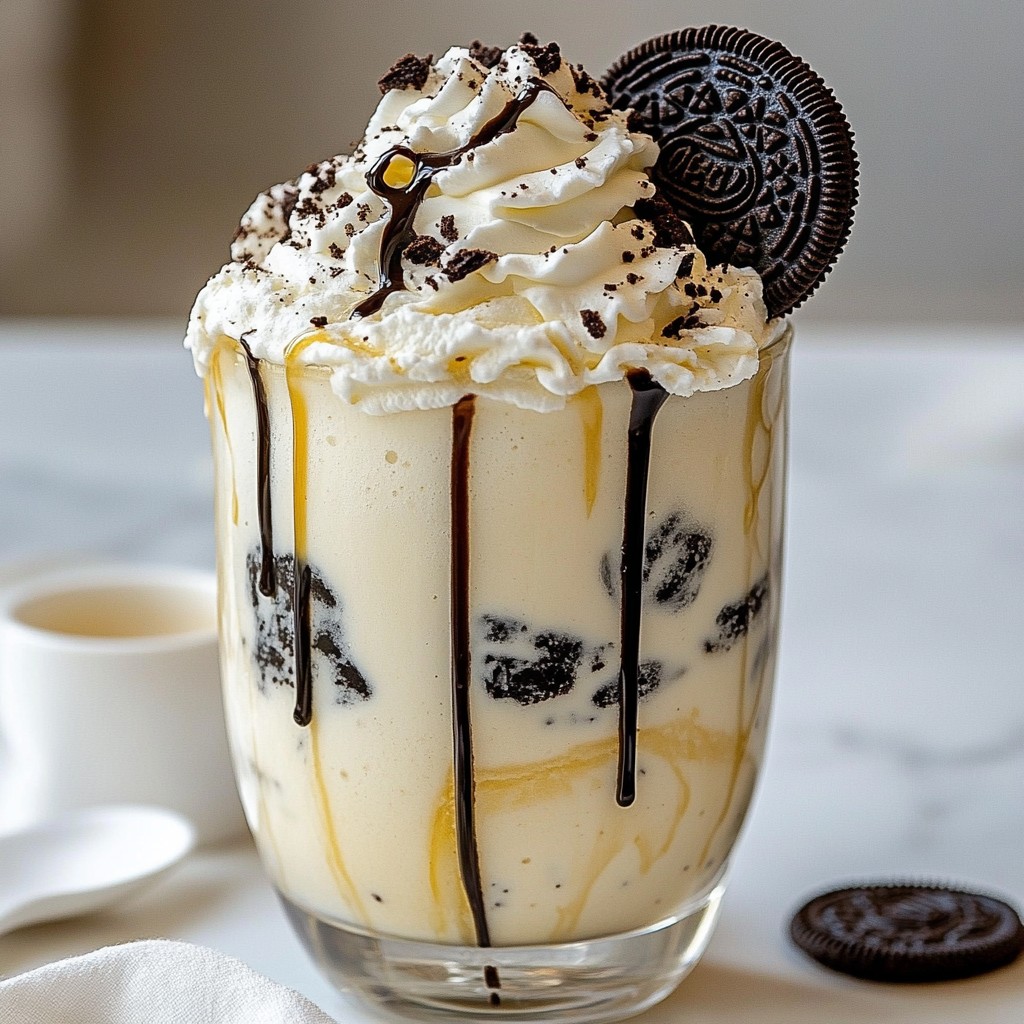 Cookies and Cream Milkshake Indulgent and Creamy Treat