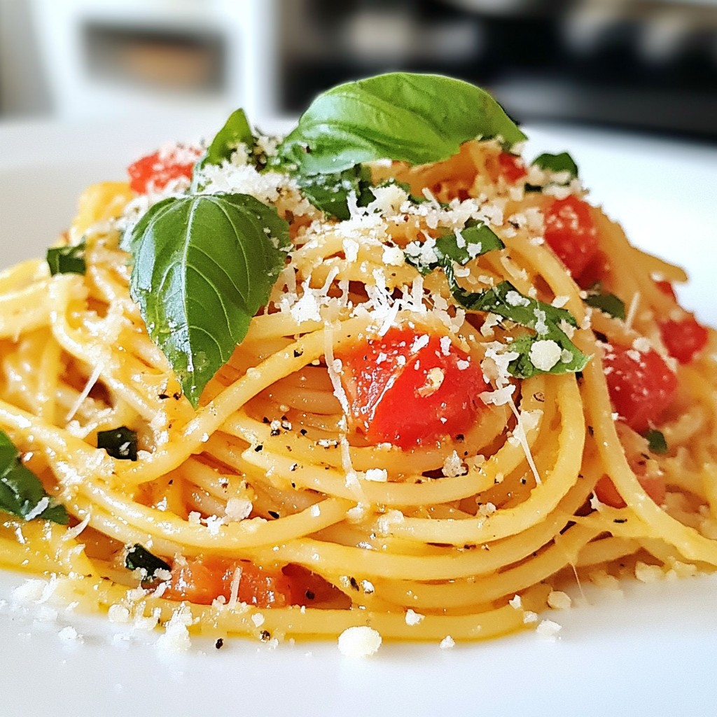 Tomato Garlic Pasta Tasty and Simple Weeknight Meal