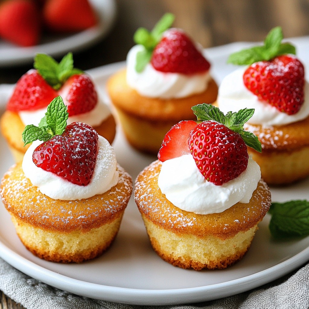 Fluffy Strawberry Shortcake Muffins Simple and Tasty
